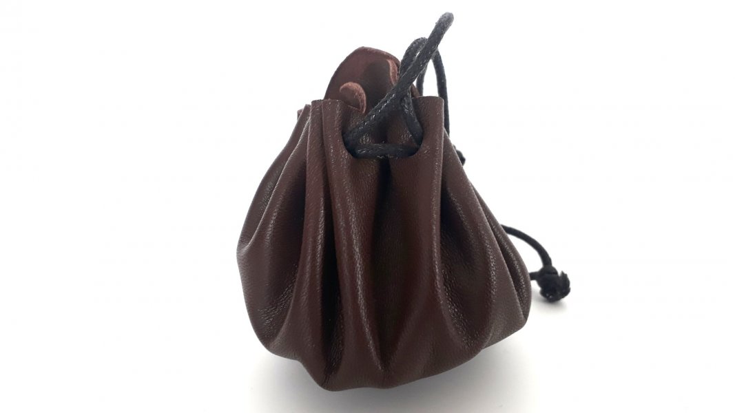 bourse en cuir taille moyenne