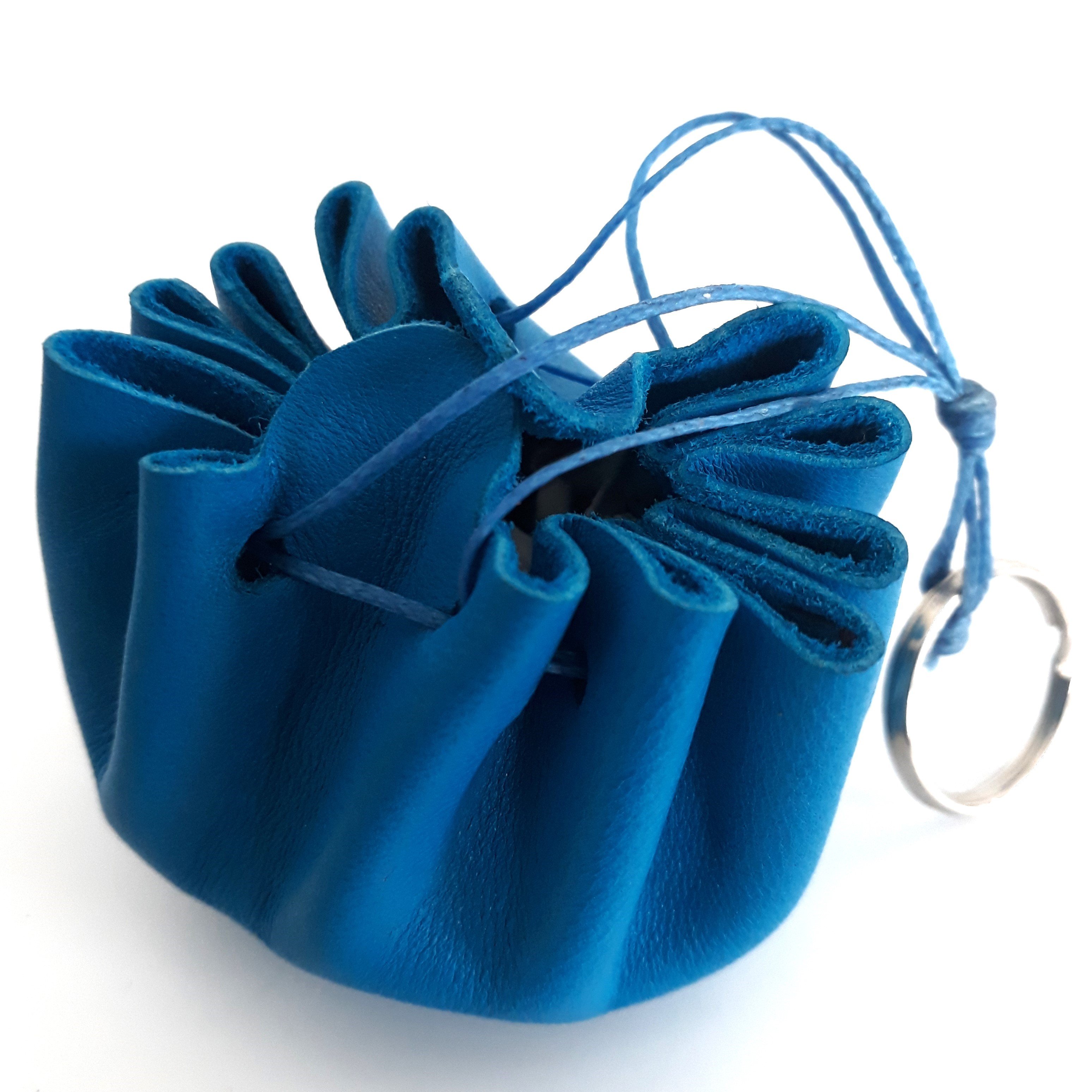 mini-bourse porte-cl&eacute;s cuir