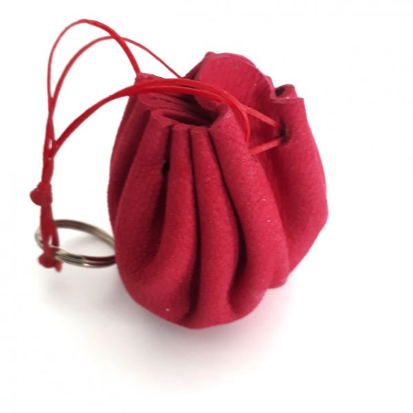 mini-bourse porte-cl&eacute;s cuir