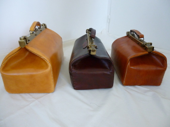 Saco de viagem em couro artesanal Vintage